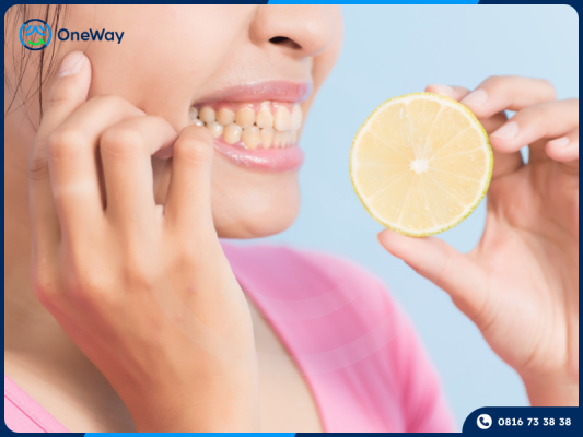 tẩy trắng răng bằng chanh